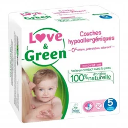 Love & Green Couches Hypoallergéniques Taille 5...
