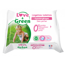 Love & Green Lingettes Hypoallergéniques...