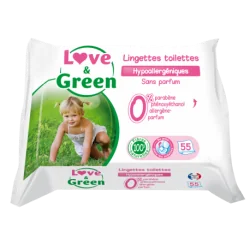 Love & Green Lingettes Hypoallergéniques...