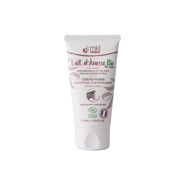 MKL Crème Mains Réparatrice et Nourrissante au Lait d'Ânesse Bio 50ML