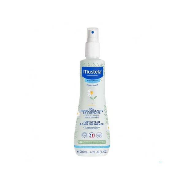 Mustela Eau Rafraîchissante & Coiffante à l'Eau de Camomille Bio - 200 ML