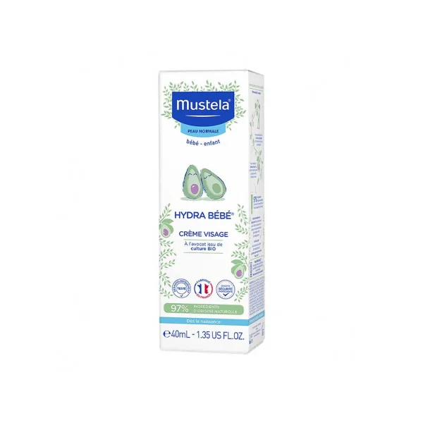 Mustela Hydra Bébé Crème Visage - 40 ML