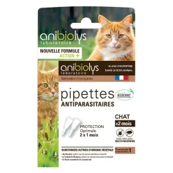 Anibiolys Chats Pipettes Antiparasitaires 2 unités