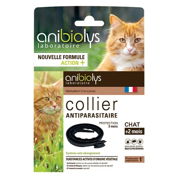 Anibiolys collier antiparasitaire chat 1 pce