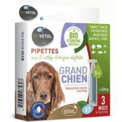 BIOVETOL Pipettes Antiparasitaire – Grand Chien...