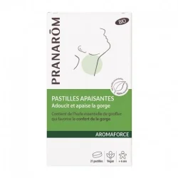 Pranarôm Aromaforce Pastilles Apaisantes Adoucit & Apaise la Gorge - 21 pastilles