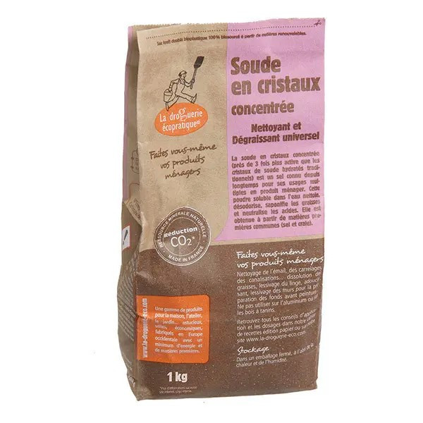 La Droguerie écologique  Soude en cristaux 500GR