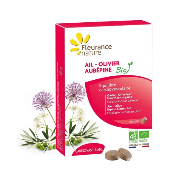 Fleurance nature Ail-Olivier-Aubépine 60comprimés