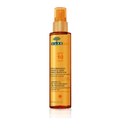 Nuxe sun huile bronzante visage et corps spf10 spray 150ml