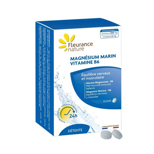Fleurance nature magnésium marin vitamine B6 60comprimés