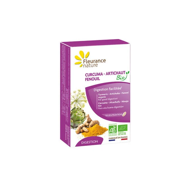 Fleurance nature curcuma-artichaut fenouil 30 comprimés