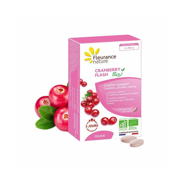 Fleurance nature cranberry Flash bio 14 comprimés