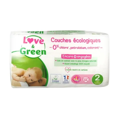 copy of Love & Green Couches Hypoallergéniques Taille 2 - 52 couches