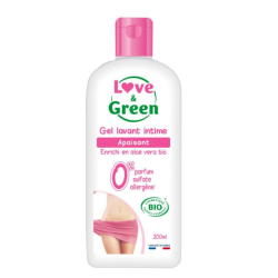 Love &  green gel lavant intime apaisant bio 200ml