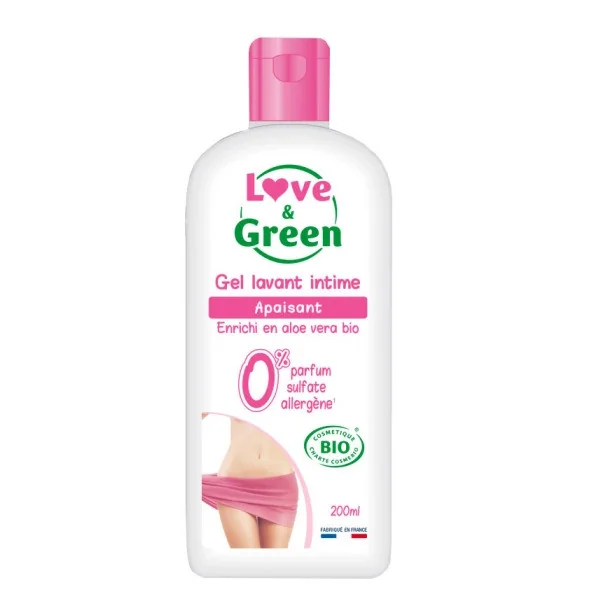 Love & green gel lavant intime apaisant bio 200ml