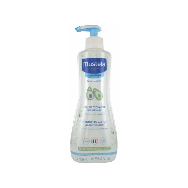 MUSTELA EAU NETTOYANTE SANS RINCAGE A L'AVOCAT BIO 500 ML