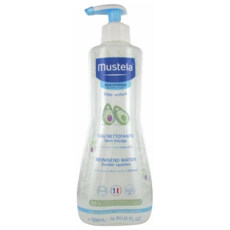 MUSTELA EAU NETTOYANTE SANS RINCAGE A L'AVOCAT BIO 500 ML