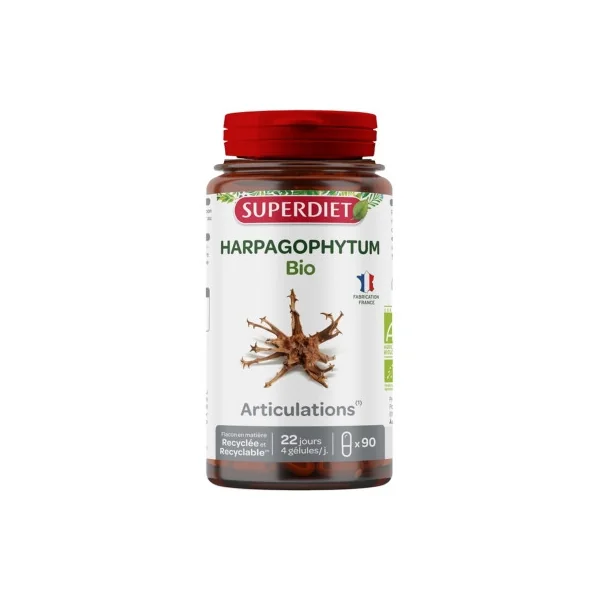 Superdiet harpagophytum bio 90 gélules