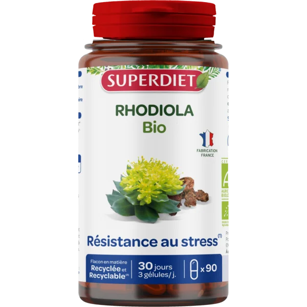 Superdiet Rhodiola Bio 90 gélules