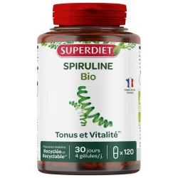 Superdiet Spiruline Bio - 120 Capsules