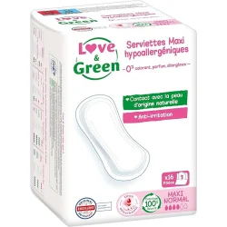 Love & Green Serviettes certifiées Ecolabel &...