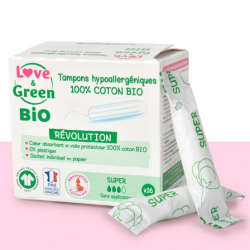 Love & Green BIO Tampons digitaux « Super »...