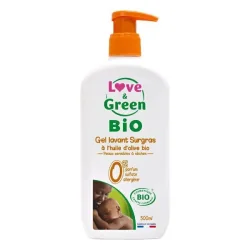 Love & Green Gel lavant bébé surgras bio 500 ml