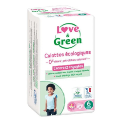 Love & Green Culottes Ecologiques Taille 6 - 16 Pièces