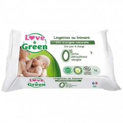 Love & Green Lingettes au Liniment 56 Pièces