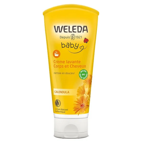 Weleda Baby Crème Lavante Corps & Cheveux Calendula 200ML