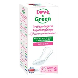 Love & Green Protège-lingerie Hypoallergénique Taille Normal - 30 Pièces