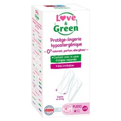 Love & Green Protège-lingerie Hypoallergénique Taille Flexi - 28 Pièces