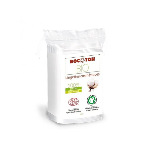 Bocoton Lingettes Cosmétiques 60 Pièces