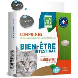 Biovetol Comprimés Bien-être Intestinal Chaton & Chat 10 Capsules