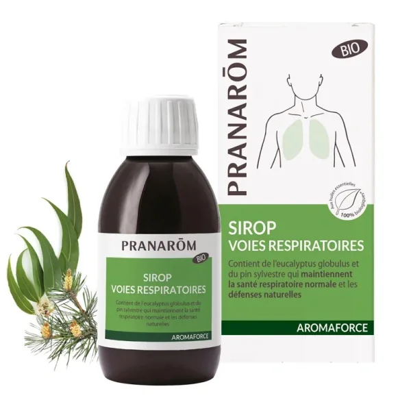 Pranarom Aromaforce - Sirop Voies Respiratoires Bio,150 ml