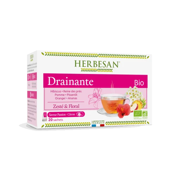 Herbesan Infusion Reine des Prés Drainante Bio 20 sachets