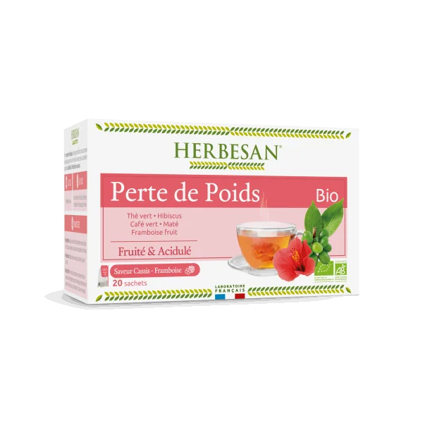 Herbesan Infusion maté – perte de poids Bio 20 sachets