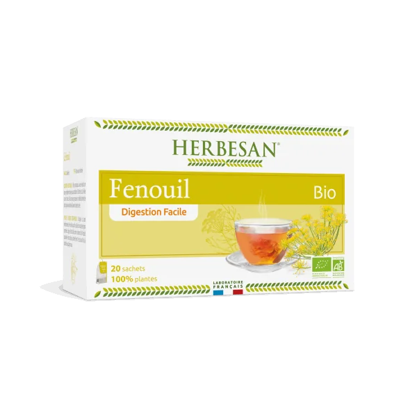 Herbesan Infusion Fenouil – Digestion facile 20 sachets