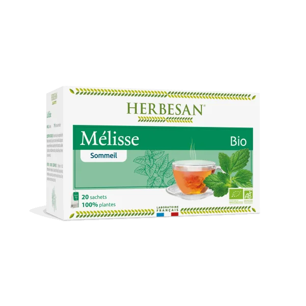 Herbesan Infusion Mélisse – Sommeil 20 sachets