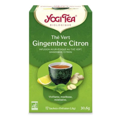 Yogi Tea Thé Vert Gingembre Citron - 17 sachets