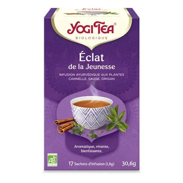 Infusion éclat de la jeunesse Yogi Tea - 17 sachets