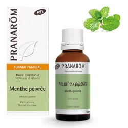 Pranarôm Huile Essentielle de Menthe Poivrée Partie Aérienne - 30 ML