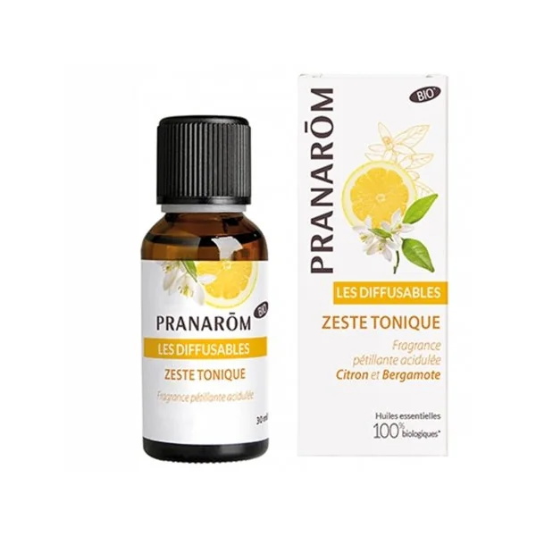 Pranarôm Les Diffusables Zeste Tonique Bio Citron et Bergamote - 30 ML