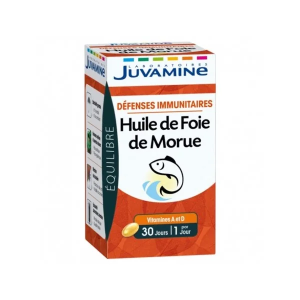 Juvamine Huile de Foie de Morue 30 capsules