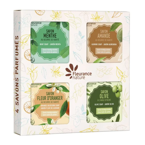 Fleurance Nature Coffret de 4 savons parfumés