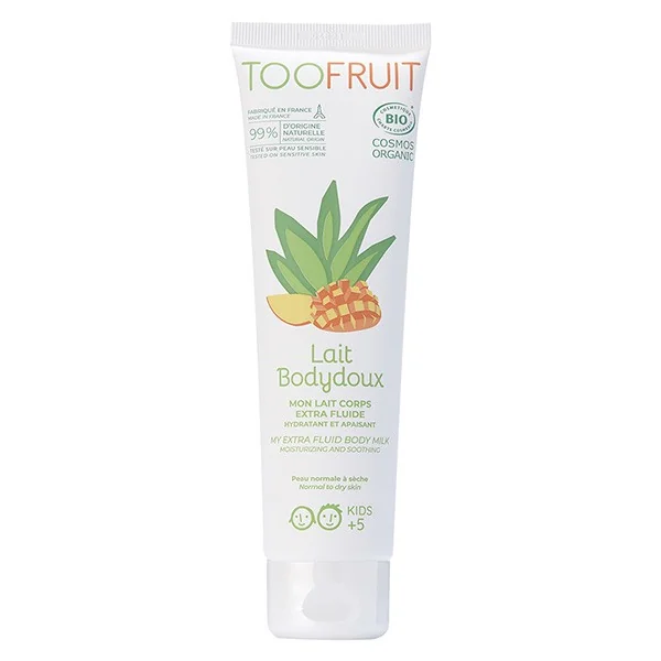 Toofruit Enfant Corps Lait Bodydoux Hydratant Mangue Aloe Vera Bio 150ml