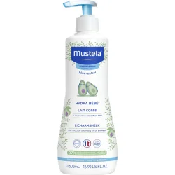 Mustela hydra bébé lait corps à l'avocat 500ml