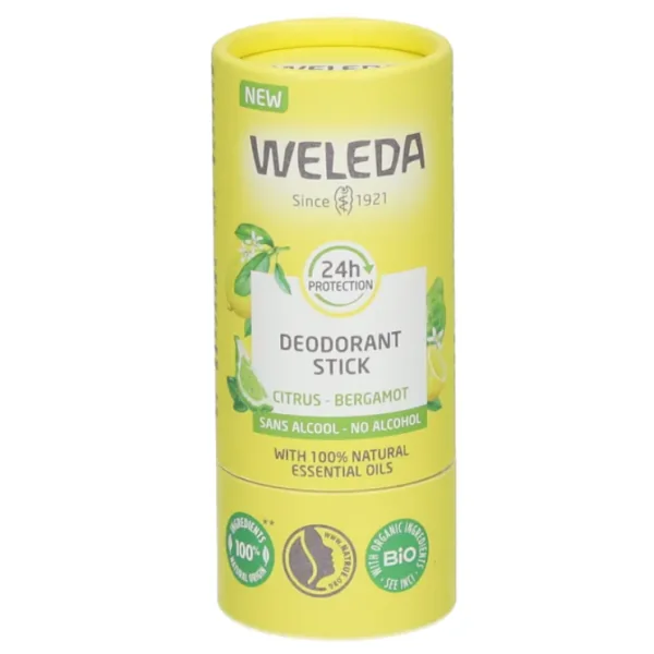 Weleda Déodorant solide 24 H Citrus Bergamote - 75 GR