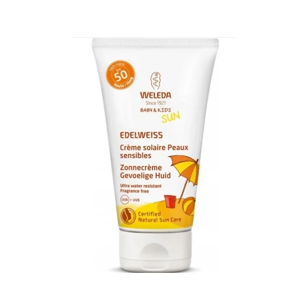 Weleda Edlweiss Crèmes solaire bébé & enfants 50ml