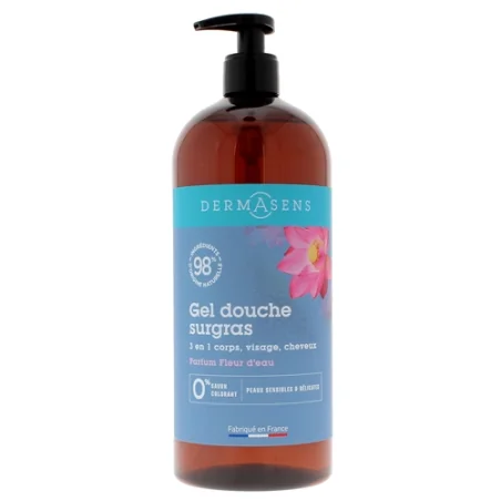 Dermasens Gel Douche Surgras 3 en 1 Fleur d'eau